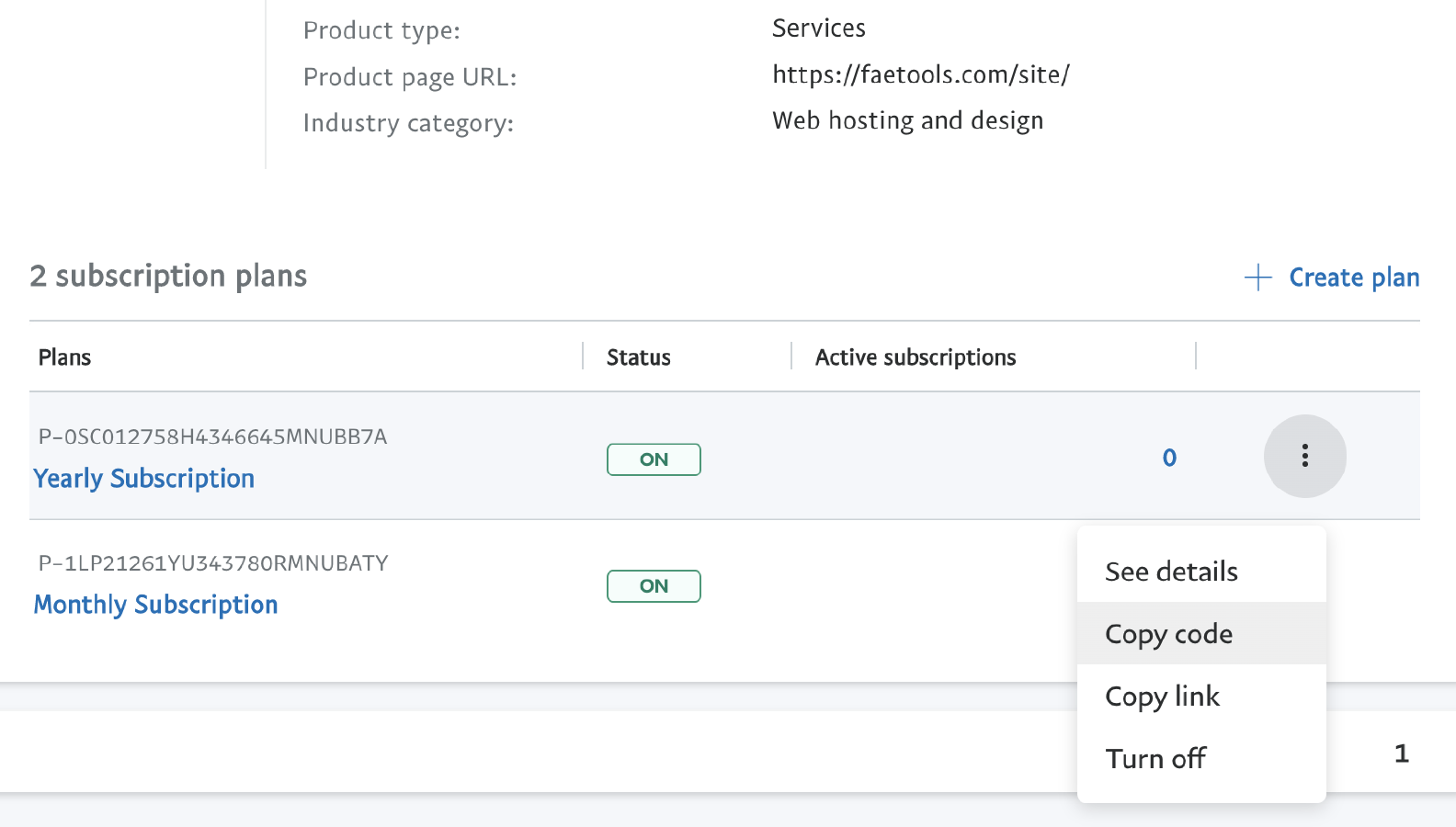 Pay pal get code to embed subscription button